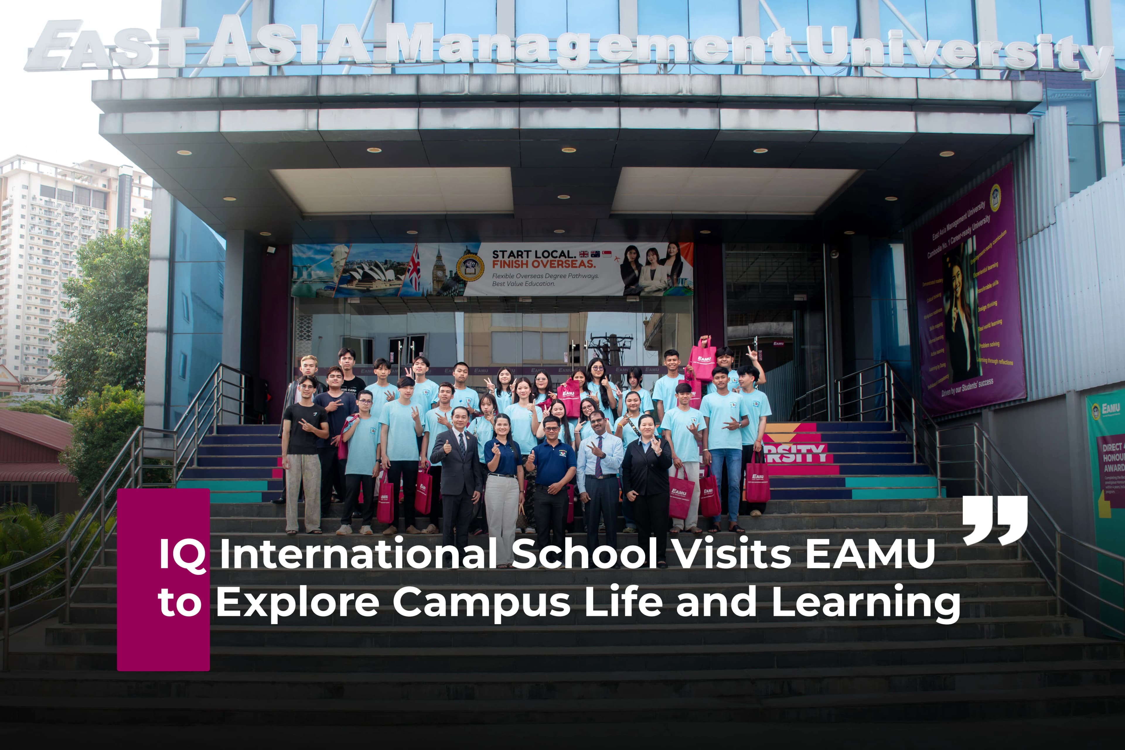 IQ International School from Siem Reap Visit EAMU