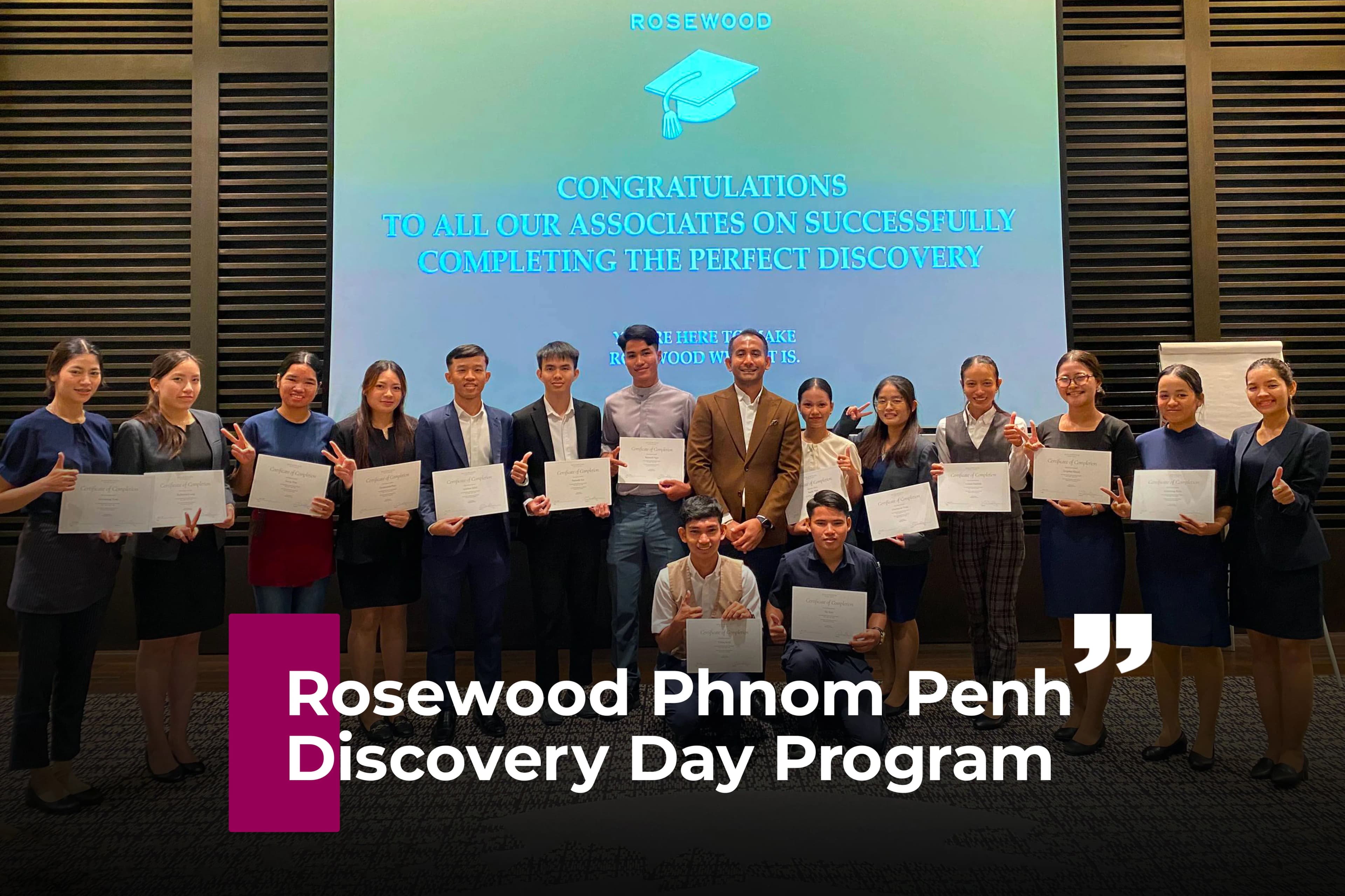 EAMU Students Complete Discovery Day Program Ahead of Rosewood Phnom Penh Internship