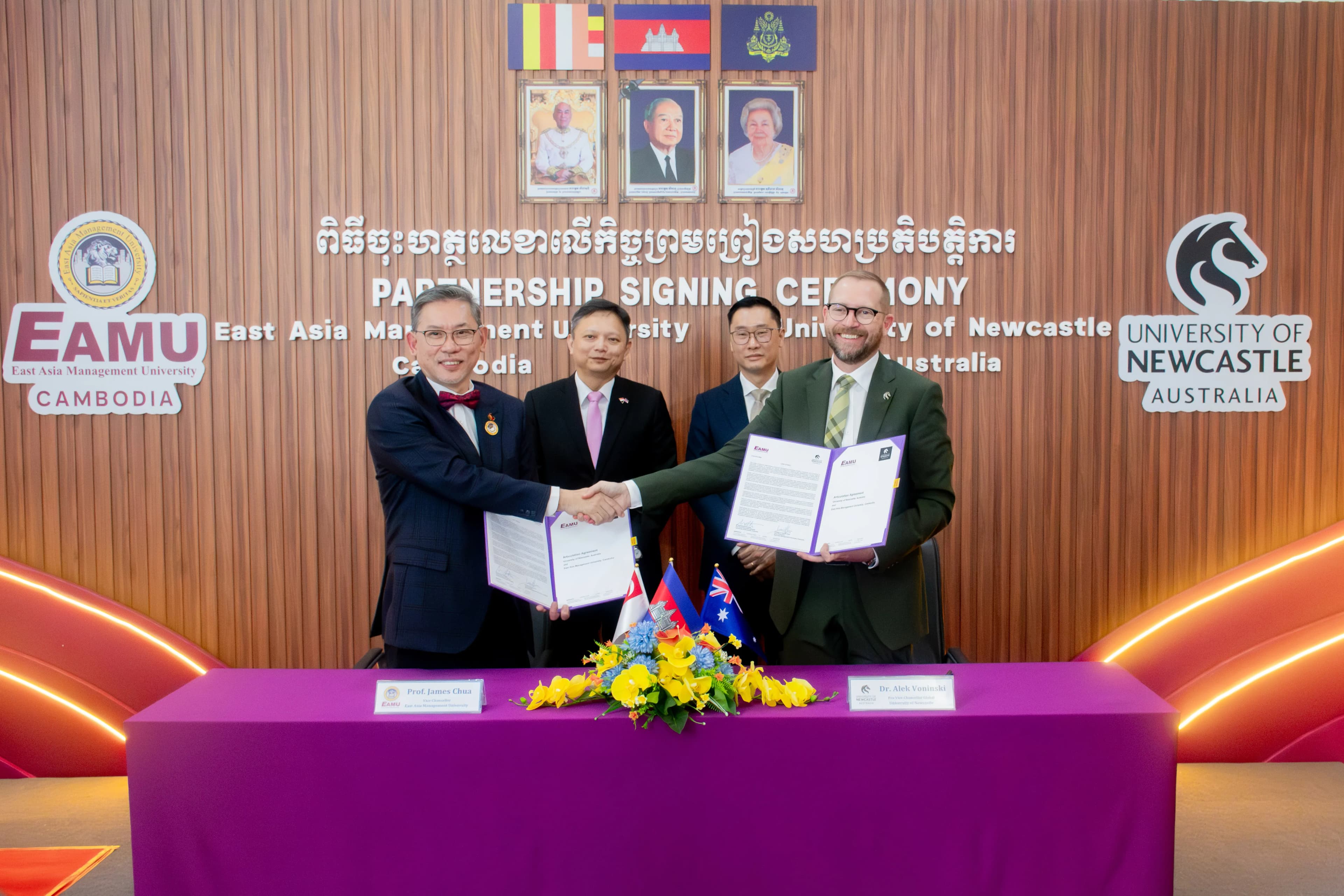 EAMU Signs Partnership Agreement with the University of Newcastle, Australia