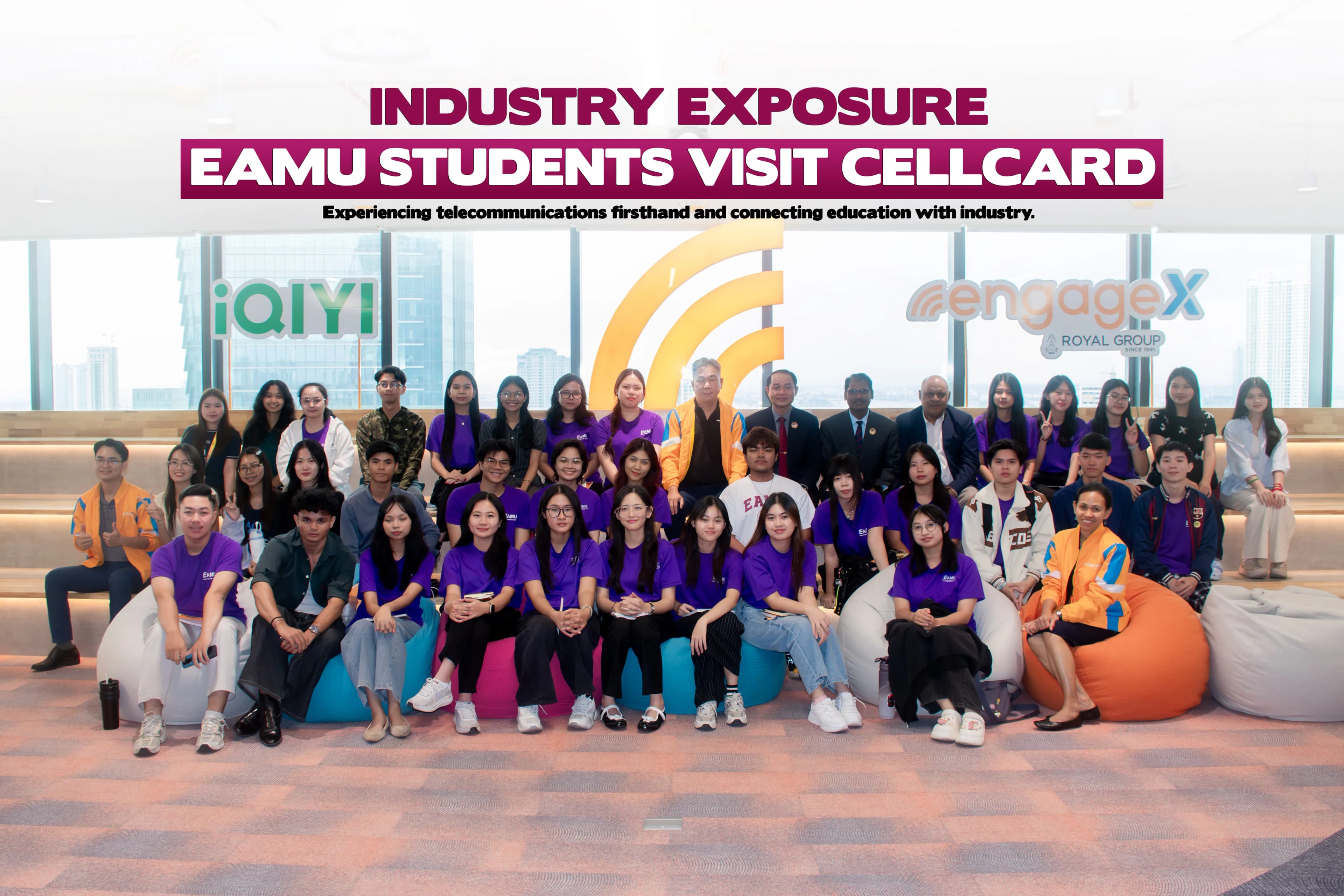 Bridging Classroom and Industry: EAMU Students Visit Cellcard Cambodia