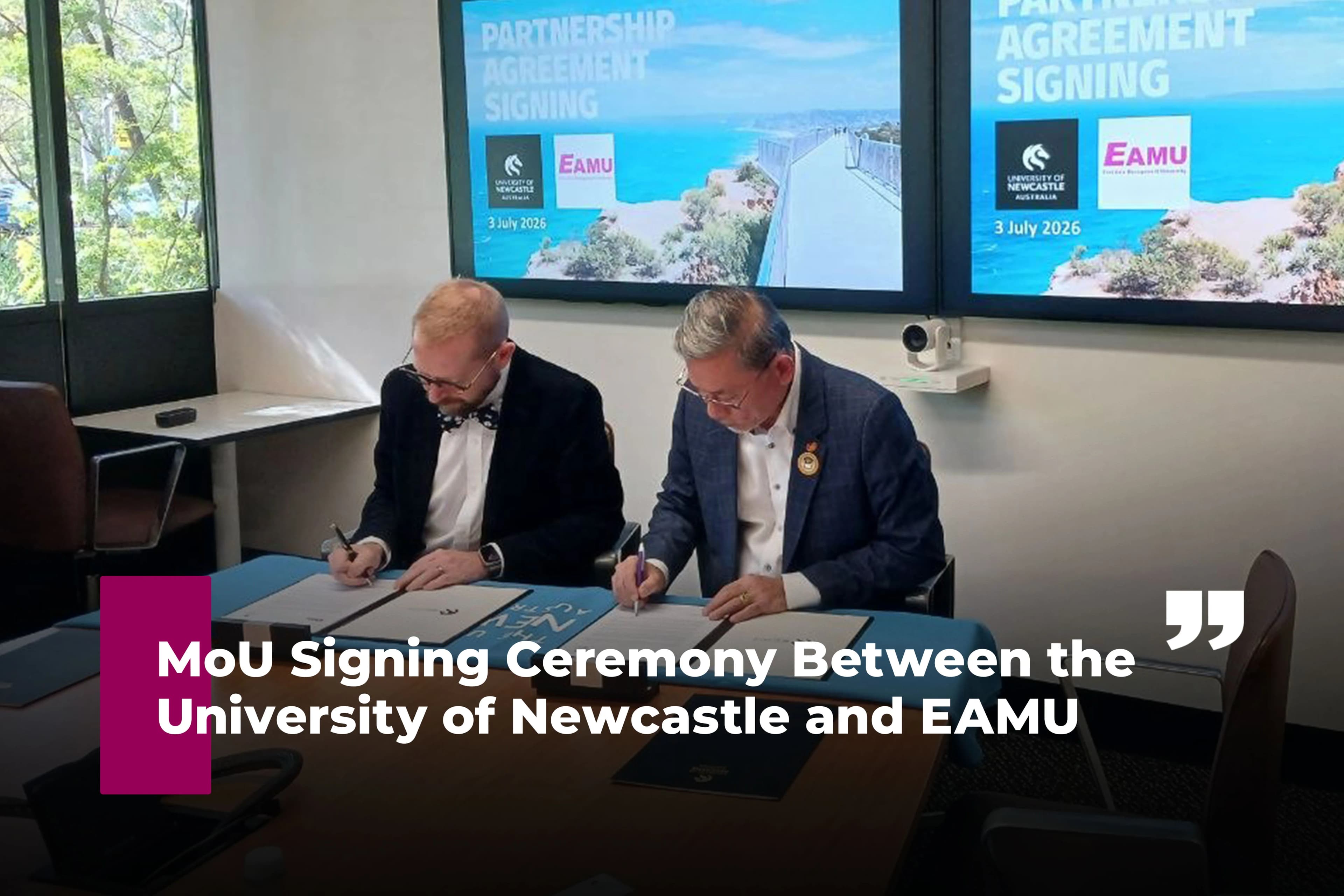 The University of Newcastle and EAMU are now Academic Partners
