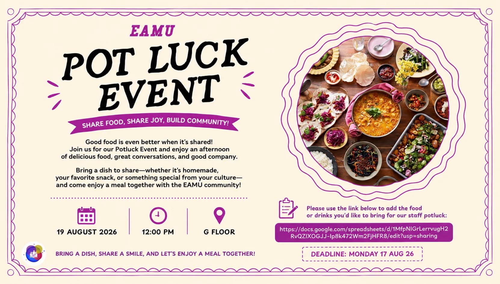 EAMU Potluck