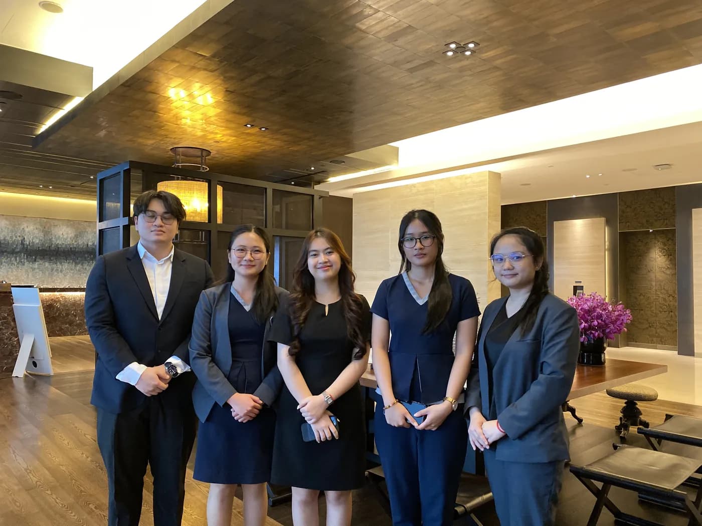 EAMU interns at Rosewood Phnom Penh