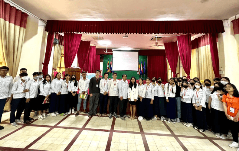 School Talk  at Preah Sisowath High School 29 May 2023