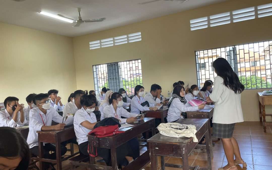 School Talk at Chroy Changva  High School on 10 July 2023