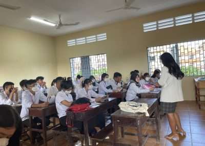 School Talk at Chroy Changva  High School on 10 July 2023
