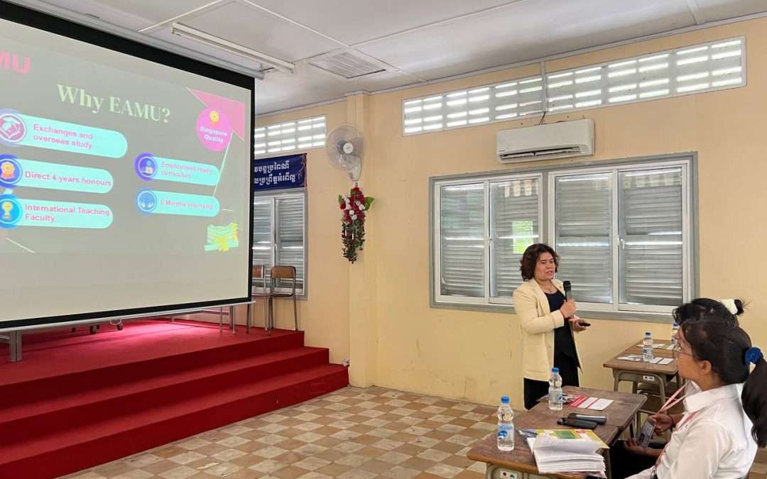 School talk at Chea Sim Boeung Keng Kang high school on 18 July 2023