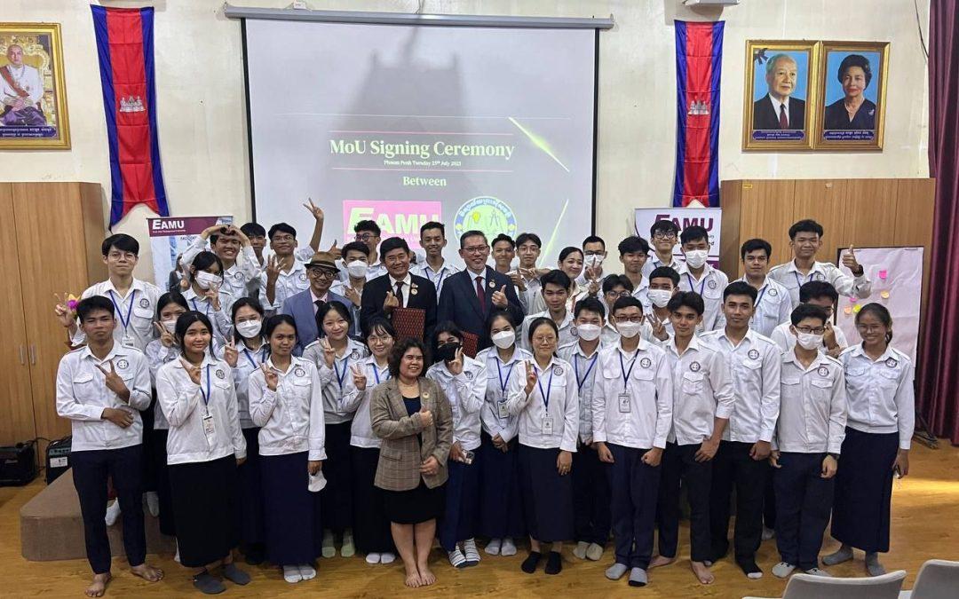 MoU formal Signing Ceremony at NGS- Preah Sisowath HS, 25 Jul 2023