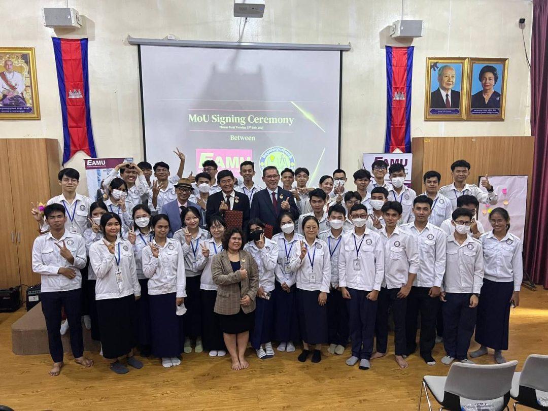 MoU formal Signing Ceremony at NGS- Preah Sisowath HS, 25 Jul 2023