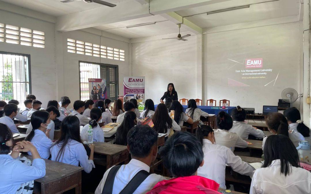 School talk at Toul Svay Prey High School 26 July 2023