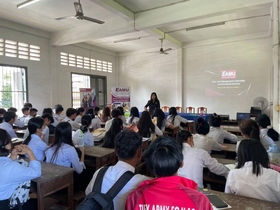 School talk at Toul Svay Prey High School 26 July 2023