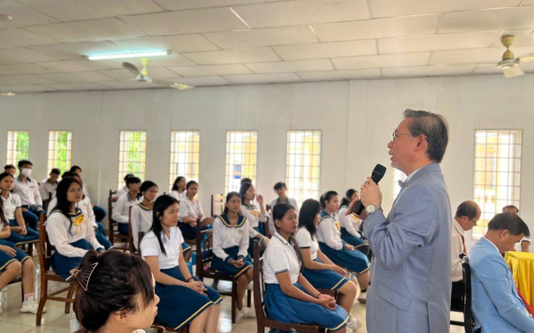 School talk at Arizon school (Siem Reap Province) 31 Jul 23