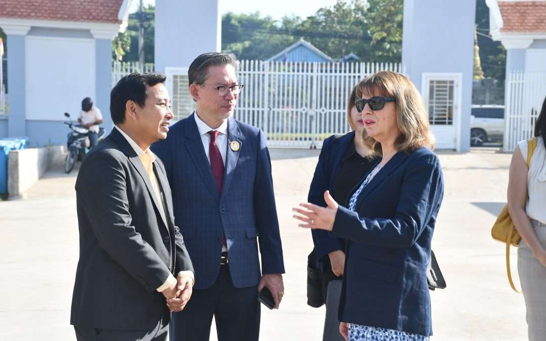 Chancellor visit Preak Leap NGS High school on 6 Dec 2023