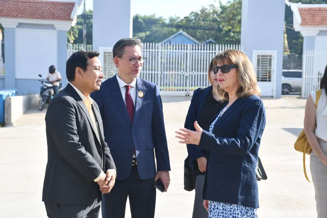 Chancellor visit Preak Leap NGS High school on 6 Dec 2023