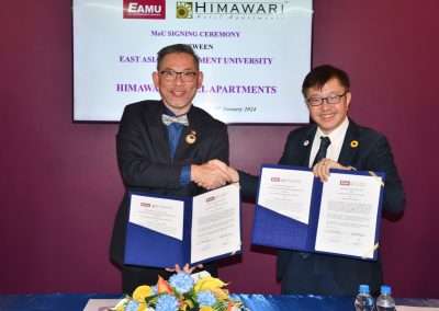 MoU Signing Ceremony Between EAMU and Himawari on 18 Jan 2024