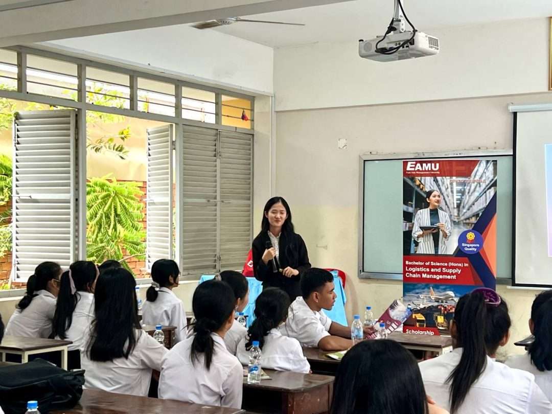 School talk at Teuk Laak High School on 03 May 2024
