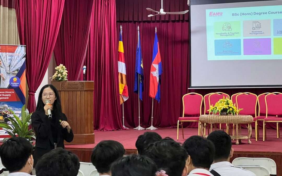 School talk at Preah Sisowath High School (General) on 10 May 2024