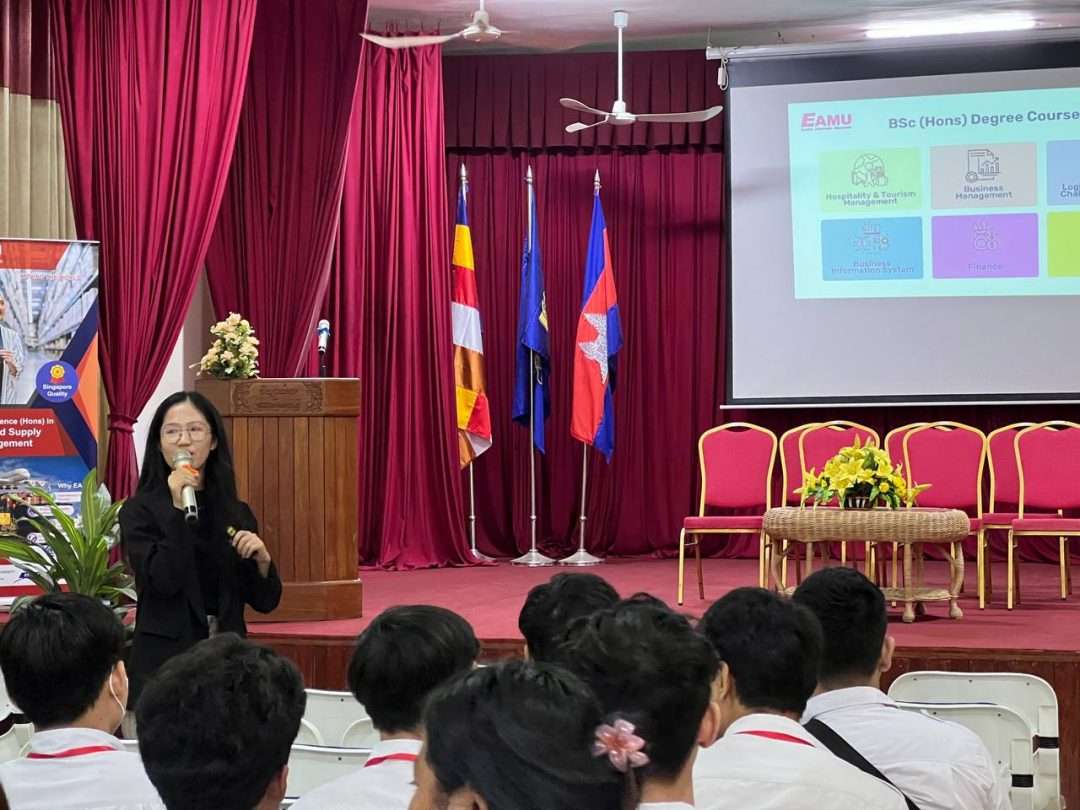 School talk at Preah Sisowath High School (General) on 10 May 2024