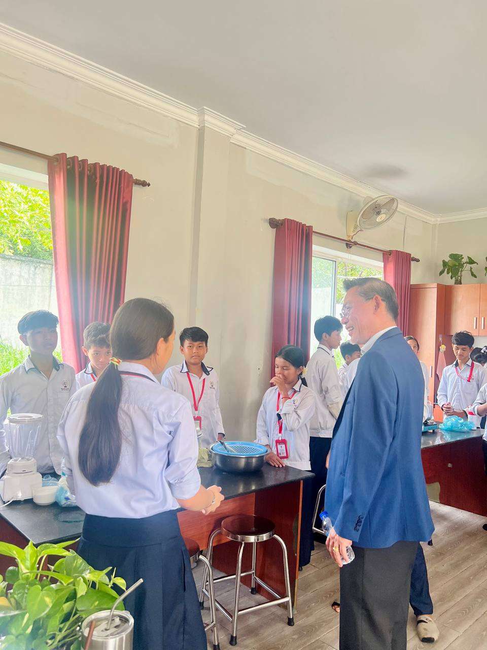 Vice Chancellor visit to Prek Leap HS in June 24.