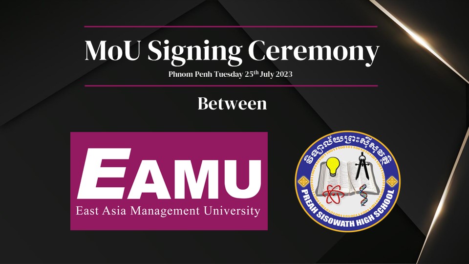 EAMU Strengthens Partnership with Preah Sisovath High School