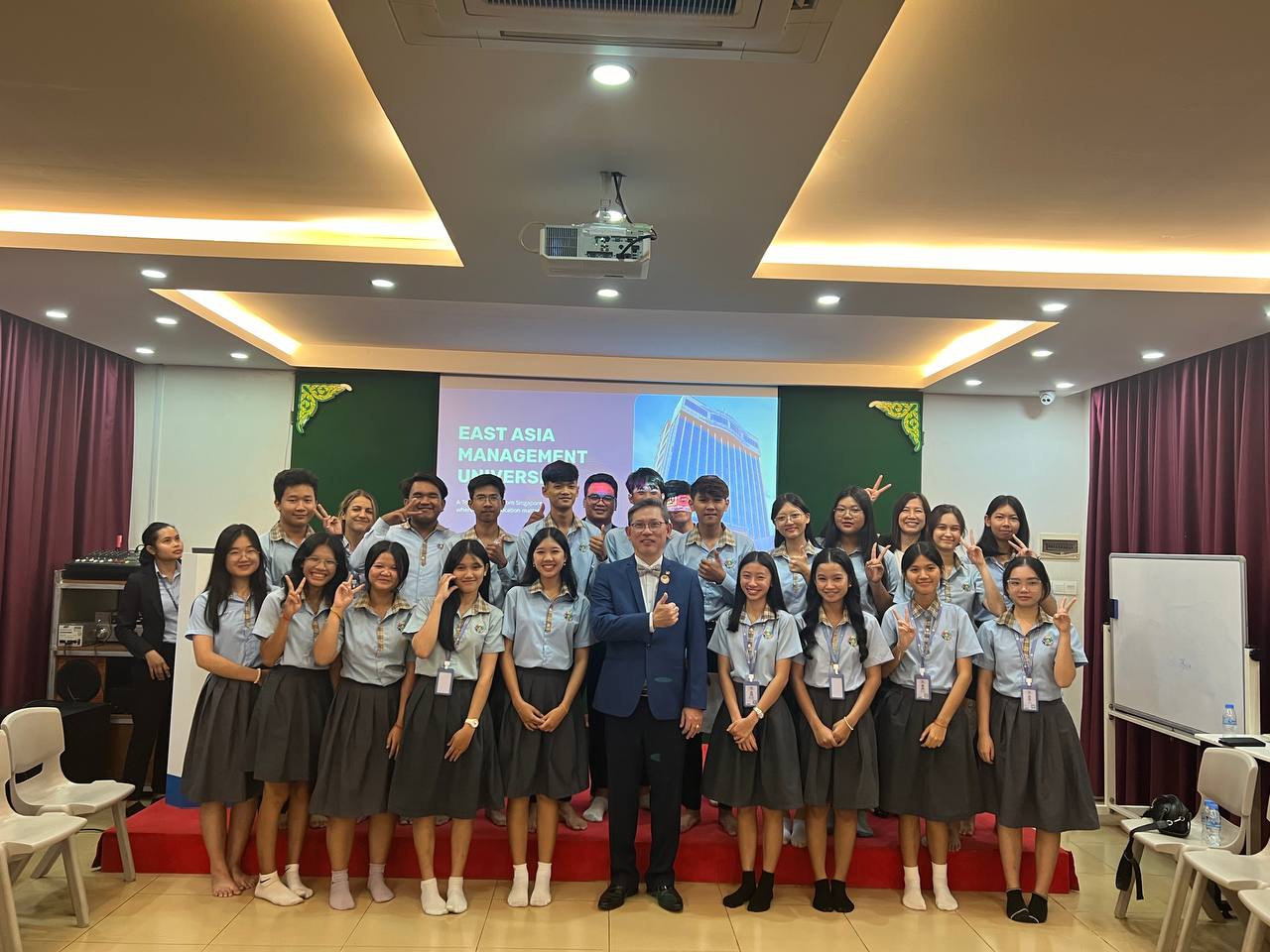EAMU Visits Go Global School, Siem Reap
