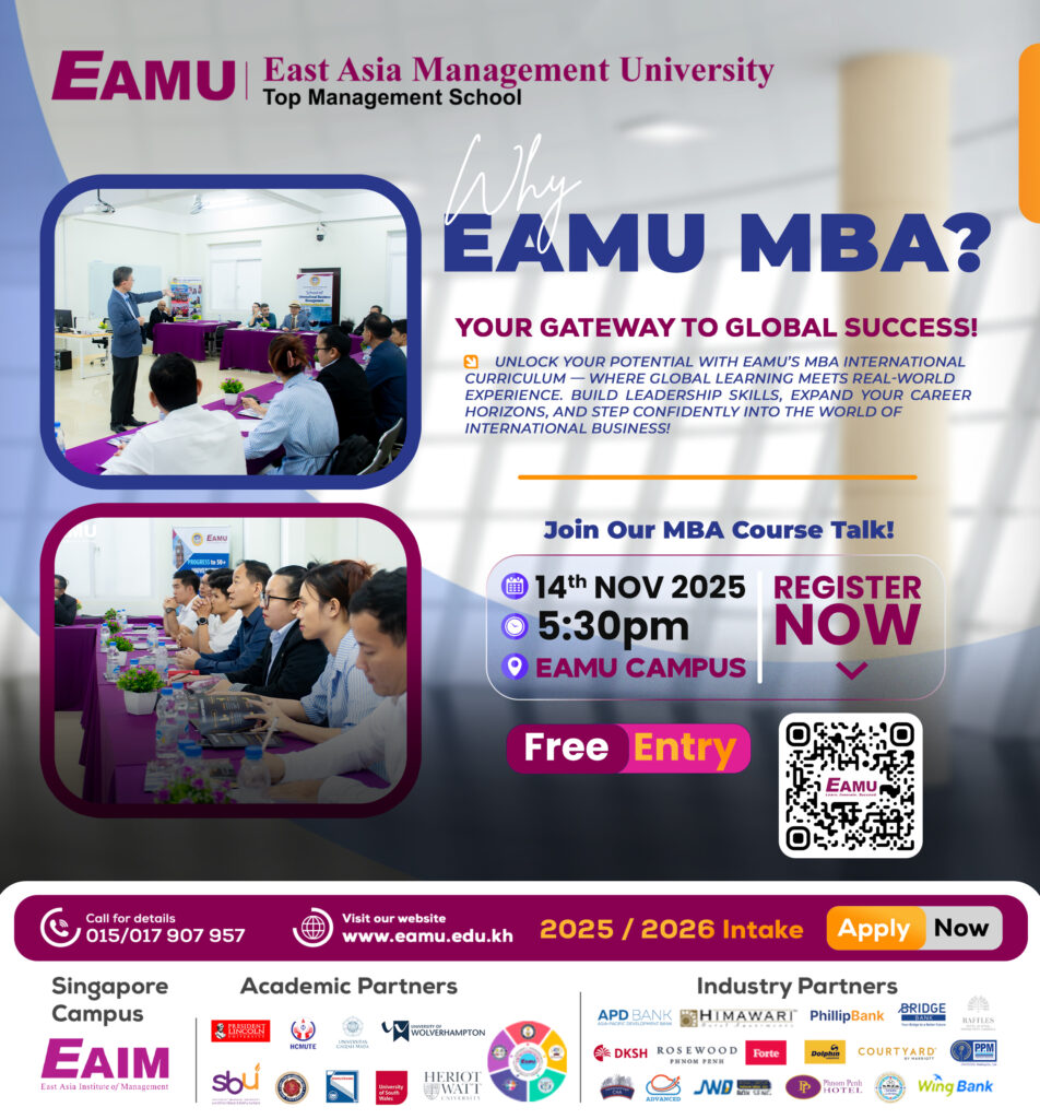 MBA Course Talk 2025 at EAMU University – Business leadership and management event