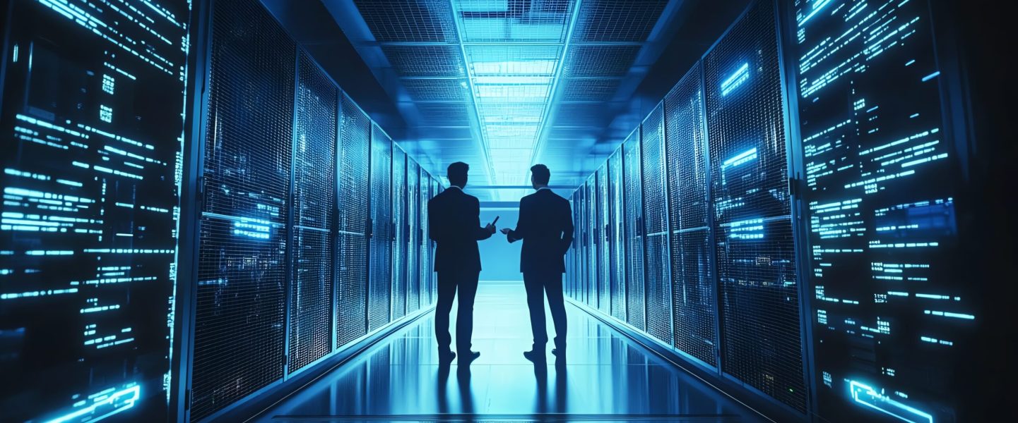 two-business-people-standing-server-room-with-laptop-discussing